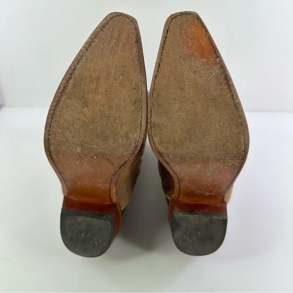 COLLEGE BOOTS Nocona Alabama Crimson Tide Brown Leather USA Women’s 10B - Picture 8 of 9